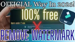 Learn how to REMOVE FILMORA WATERMARK FOR FREE! in 2026 OFFICIAL method 
