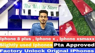 Iphone 8 plus | Iphone x | Iphone xs | Iphone XsMaxx | Factory Unlock | PTA Approved | Non PTA