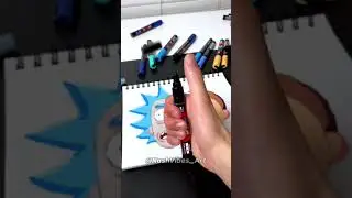 Drawing Rick and Morty with Posca Markers! Fusion effect! (