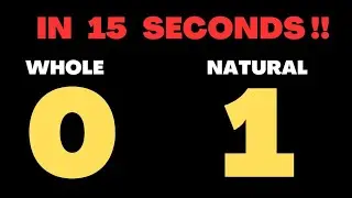 Difference Between Whole Numbers and Natural Numbers