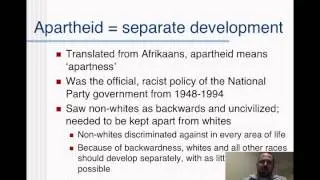 Apartheid Defined