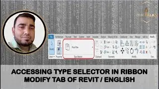 ACCESSING TYPE SELECTOR IN RIBBON MODIFY TAB / REVIT / ENGLISH