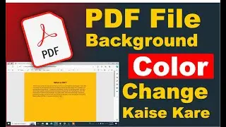 Pdf file background color change online in laptop or computer free?
