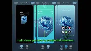 How To enable seamless flux themes with AOD on realme p1 5G.realme aod customisation
