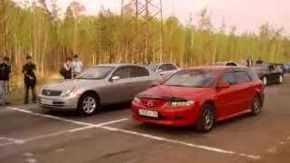 Драг(стандарт) Mazda Atenza vs Nissan Skyline