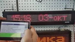 переключение остановок на табло Селена