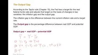 The output gap