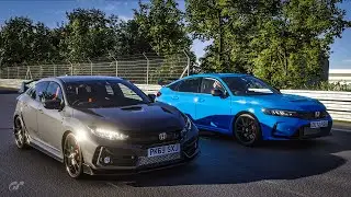 Gran Turismo 7 Drag Race: Honda Civic Type R (FL5) '22 vs Honda Civic Type R (FK8) '20