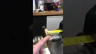 Talking depth gauge for lathe