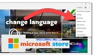 Changing the language of Windows 10 store