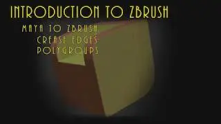 008 Introduction To ZBrush Maya Crease And PolyGroups To ZBrush