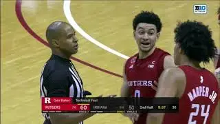 Technical foul given for taunting after made basket.