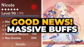 GOOD NEWS! NICOLE UPDATED FULL KIT BREAKDOWN! | Nicole Genshin, Nicole Genshin Impact, Nicole Kit