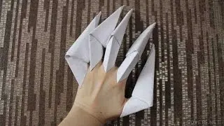 Как сделать бумажный коготь / How to make a paper claw