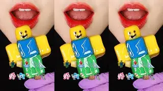 VERTICAL MUKBANG ROBLOX FOOD, SUGAR FONDANT, CUTE ICE CREAM EATING SOUND ASMR 📐