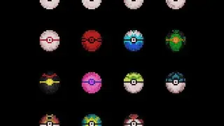 Piskel App - Pokémon XY Every Pokéball Animation