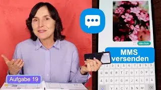 Ein Foto mit der App Nachrichten versenden. Smartphonekurs mit dem Samsung Teil 19.