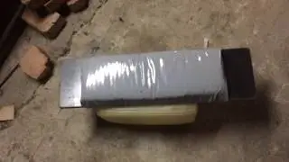 Мягкая сидушка и выносной бак своими руками.