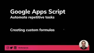 Creating custom formulas in Google Sheets