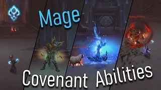 ALL MAGE COVENANT ABILITIES - World of Warcraft Shadowlands Alpha