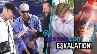 Zuschauer isst 2 MIO. SCOVILLE🥵 QUIZ & VERFOLGT von FANS!😂 MontanaBlack Gamescom IRL