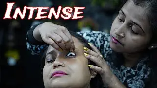 Eyelid Cracking Eye Massage | Intense Forehead Tapping ASMR Massage | Scratching & Tapping Massage