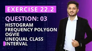 Exercise 22.2 Question 3 | Histogram, Frequency Polygon and Ogive with Un equal Class Interval