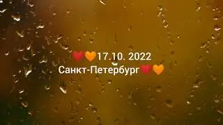 Ливень и ветер в Санкт-Петербурге 17 октября, но всё равно красота😍