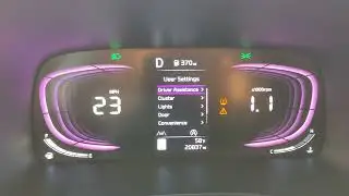 Driving a 2024 Kia Soul watch dashboard gauges speedometer engine RPM revs