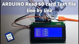 How to Read SD Card Text File Line by Line using Arduino
