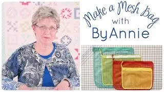How to Make a Mesh Zipper Bag with ByAnnie and Fat Quarter Shop