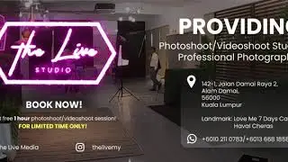 [PROMO] PHOTO & VIDEO SHOOT AT THE LIVE STUDIO
