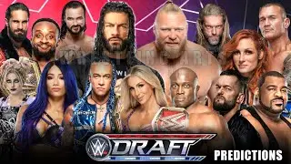 WWE Draft 2021 Predictions, WWE Draft 100 % Conformed Predictions Draft 2021 Raw And SmackDown