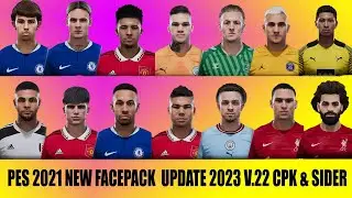 PES 2021 NEW FACEPACK 2023 FEBRUARY UPDATE CPK AND SIDER