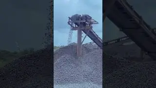 Crushing, sizing and sieving  stone crushing site #construction #building