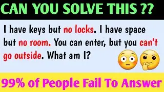 CAN YOU SOLVE THESE 15 TRICKY RIDDLES? | ONLY A GENIUS CAN PASS THIS QUIZ #2