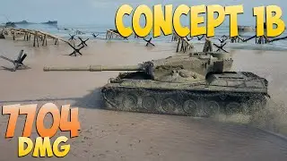 Concept 1B - 4 Kills 7.7K DMG - Relaxed! - World Of Tanks