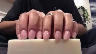 ASMR Fast tapping on soap +scratching