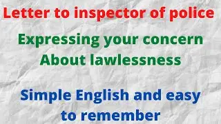 Lawlessness |Letter to inspector General of police about lawlessness in your area