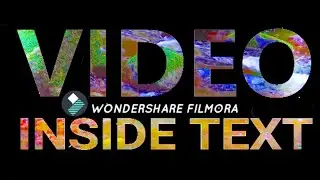 How to place video inside text in filmora || Adding Video In Text Shape Effect in filmora ||Tutorial