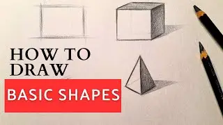 How to draw Basic Shapes/Objects for Beginners|  Drawing & Shading tutorial with Pencil step by step