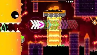 Geometry Dash- [Medium Demon] HotLand by M3nhHu3 (All coins) | 35,000 Stars