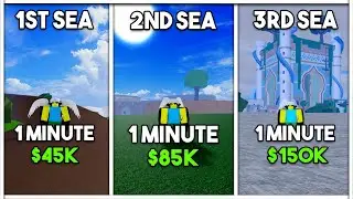 The Fastest Way To Get Money In All Seas! (Blox Fruits)