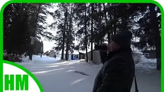 17февраля. Первый раз за всю зиму выбрались на прогулку.