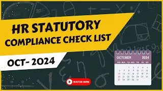 HR Statutory Compliance October 2024 | @StatutorySolution