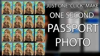 How to make passport size photo just a one click.