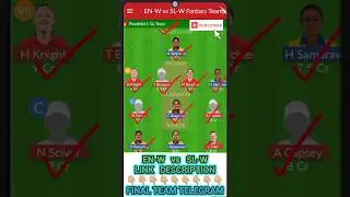 EN-W vs SL-W Dream11 Prediction🔥| EN-W vs SL-W Dream11 Prediction Today Match | EN-W vs SL-W