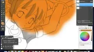 Manga Coloring .. Devil Girl .. with PIXELMATOR ..