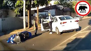 Столкновение с байкером в Краснодаре - кто виноват? | Ваши Видео #65