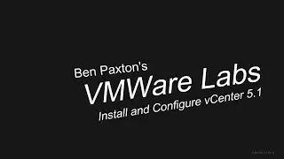 Installing vCenter 5.1 and Update Manager